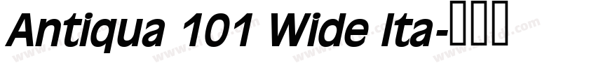 Antiqua 101 Wide Ita字体转换 Antiqua 101 Wide Ita字体转换